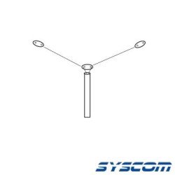 Antena HF, Base, Rango de Frecuencia 2 - 30 MHz. (cortada a la frecuen