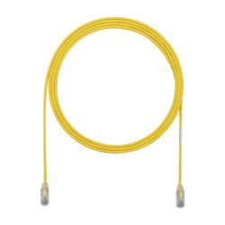 Cable de Parcheo UTP Cat6A, CM/LSZH, Diámetro Reducido (28AWG), Color Amarillo, 10ft