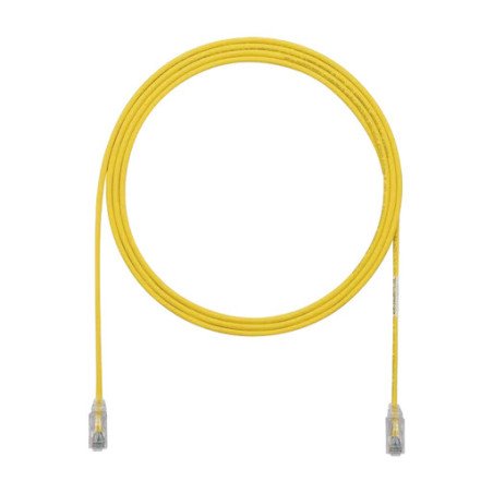 Cable de Parcheo UTP Cat6A, CM/LSZH, Diámetro Reducido (28AWG), Color Amarillo, 10ft