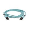 Jumper de Fibra Óptica Multimodo 50/125 OM4, LC-LC Dúplex, OFNR (Riser), Color Aqua, 8 ft Jumper de Fibra Óptica Multimodo 50/125 OM4, LC-LC Dúplex, OFNR (Riser), Color Aqua, 8 ft