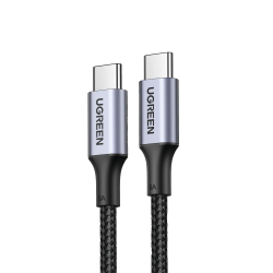 Cable USB-C a USB-C, 2 Metros, Carga Rápida de hasta 100W, Transferencia de datos 480 Mbps, PD3.0, QC4.0/3.0/2.0, FPC, AFC, Prot