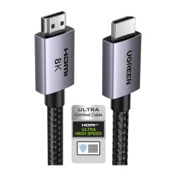 Cable HDMI 2.1 de 8K@60Hz, 2 m, 48Gbps, HDR10+, 3D Inversivo, eARC, Do