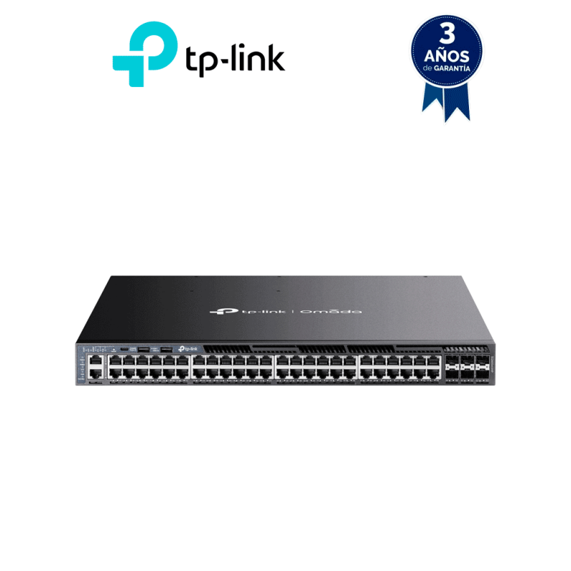 Switch TP-Link Omada , administrable, L3, Gigabit Ethernet (10/100/1000), Energía sobre Ethernet (PoE), Montaje en rack, 1U Switch TP-Link Omada , administrable, L3, Gigabit Ethernet (10/100/1000), Energía sobre Ethernet (PoE), Montaje en rack, 1U