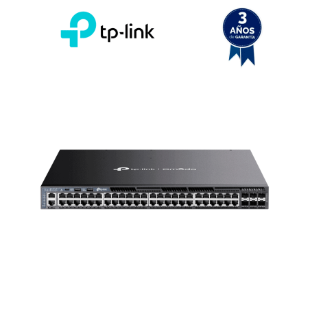 Switch TP-Link Omada , administrable, L3, Gigabit Ethernet (10/100/1000), Energía sobre Ethernet (PoE), Montaje en rack, 1U