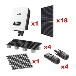 Kit Solar Interconexión , 9kW 220Vca, Inversor AFORE, Montaje Incluido