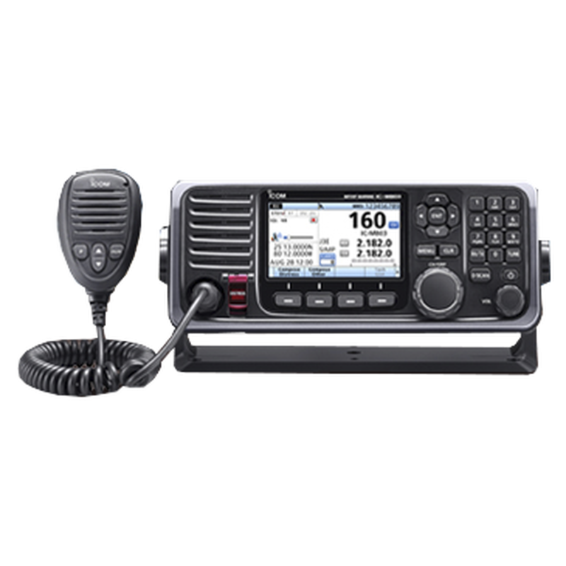 Radio Móvil Marino MF/HF en modos de operación SSB, LSB, AM, CW, FSK, AFSK, llamada digital DSC, con cabezal remoto, gran pantal