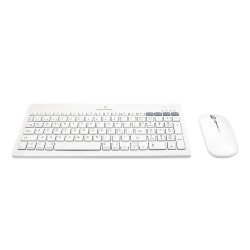 KIT DE TECLADO Y MOUSE REGARGABLE INALAMBRICO ZEBRARY PERFECT CHOICE BLANCO