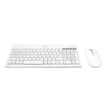 KIT DE TECLADO Y MOUSE REGARGABLE INALAMBRICO ZEBRARY PERFECT CHOICE BLANCO