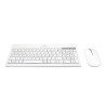 KIT DE TECLADO Y MOUSE REGARGABLE INALAMBRICO ZEBRARY PERFECT CHOICE BLANCO