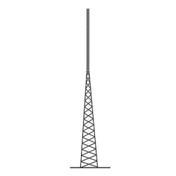Torre Autosoportada Tubular ROHN de 42 metros Línea SSV HEAVY DUTY.