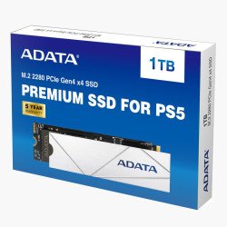 Unidad SSD m.2 Adata premium para PS5 1TB PCIe g4 blanco