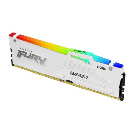 Memoria DDR5 Kingston Fury b blanco 16GB 6000MHz RGB ex