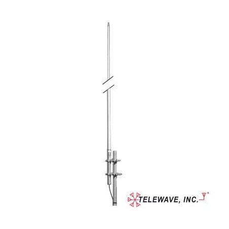 Antena Base VHF, Fibra de Vidrio, Rango de Frecuencia 138-144 MHz.