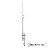 Antena Base VHF, Fibra de Vidrio, Rango de Frecuencia 138-144 MHz.