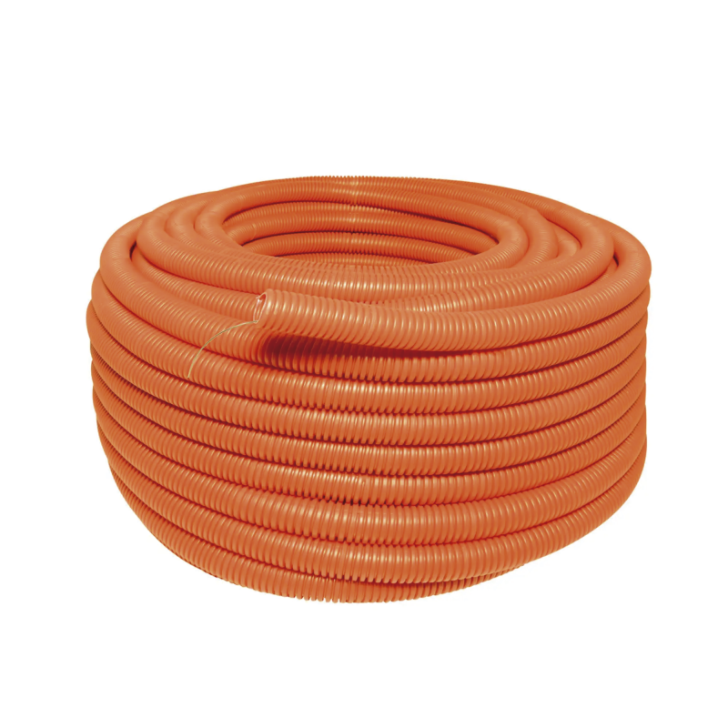 Manguera flexible Reforzada 1" x 50 m /Polietileno Alta Densidad HDPE, Con guía /Resistente a Intemperie.