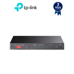Conmutador TP-LINK TL-SG1210PP, Negro