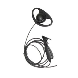 Micrófono de solapa con gancho auricular en forma de D para radios VERTEX VX160/231/180/210/400