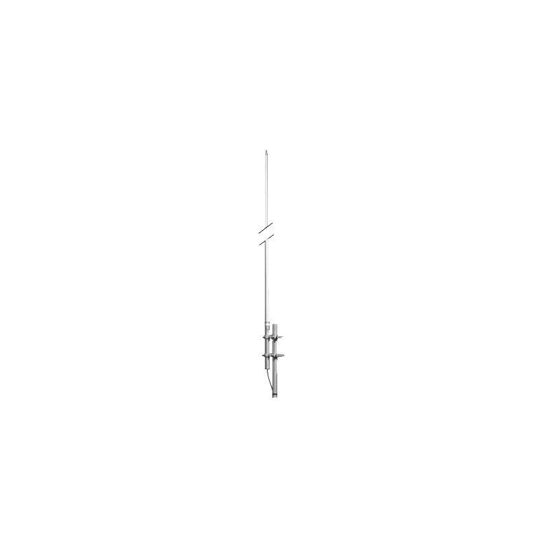 Antena Base VHF, fibra de vidrio, rango de frecuencia 161-168 MHz
