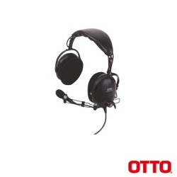 Diadema Heavy Duty sobre la cabeza para Motorola EP350/450/450S, MAGONE, MOTOTRBO: DEP450, XPR3000, CP200D. Hytera TC500/600