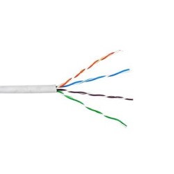 Bobina de cable de 305 metros, UTP Cat6 Riser, de color Blanco, UL, CMR, probado a 350 MHz, para aplicaciones de CCTV, redes de