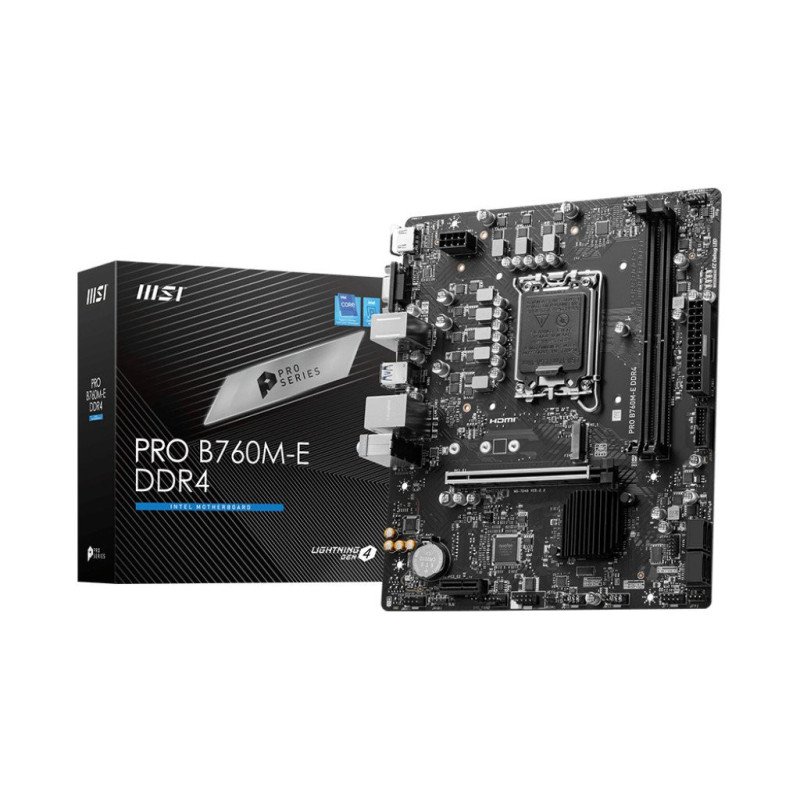 Tarjeta madre MSI B760 Intel s-1700 14a, 13a, 12a gen, 2x DDR4 4800, HDMI, m.2, 4x USB3.2, wifi, maTX, gama media Tarjeta madre MSI B760 Intel s-1700 14a, 13a, 12a gen, 2x DDR4 4800, HDMI, m.2, 4x USB3.2, wifi, maTX, gama media