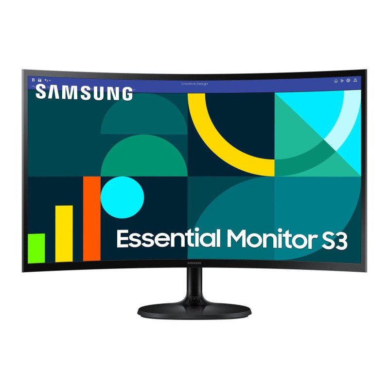 Monitor LED Samsung 27 pulgadas full HD 1920x1080 curvo, s27d360, VA, 4ms, 100 Hz, HDMI, VGA, 1800r