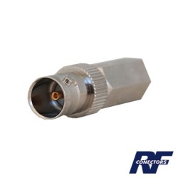 Conector BNC Hembra roscable para cable coaxial RG-59, 75 Ohm.