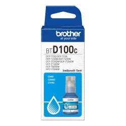 Botella de tinta Brother BTD100C cian rendimiento aproximado 5,000 páginas, compatible con DCPT230, DCPT530DW, DCPT730DW, MFCT93