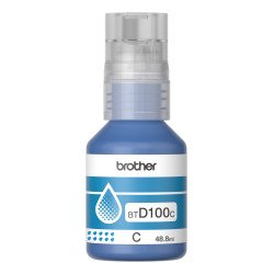 Botella de tinta Brother BTD100C cian rendimiento aproximado 5,000 páginas, compatible con DCPT230, DCPT530DW, DCPT730DW, MFCT93