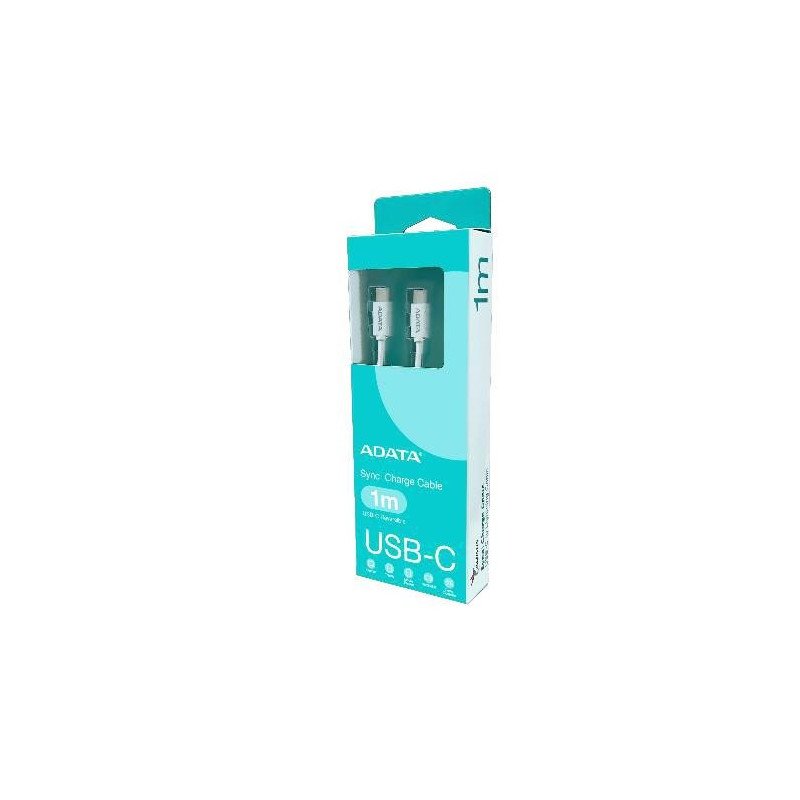 ADATA CACC-100PN-WH cable USB USB 2.0 1 m USB C Blanco ADATA CACC-100PN-WH cable USB USB 2.0 1 m USB C Blanco