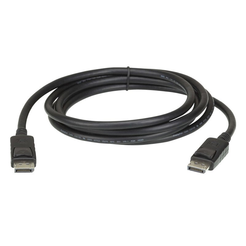 Cable DisplayPort, Longitud 2m, Alta definición | Hasta 8K, HDR Dinámico | 32 canales de audio digital, Pestañas de segurida