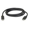 Cable DisplayPort, Longitud 2m, Alta definición | Hasta 8K, HDR Dinámico | 32 canales de audio digital, Pestañas de segurida