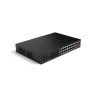 Switch PoE de 18 Puertos, 135 Watts Totales, 16 Puertos PoE 10/100, 2 Puertos Uplink 10/100/1000, Switching 7.2 Gbps, Compatible