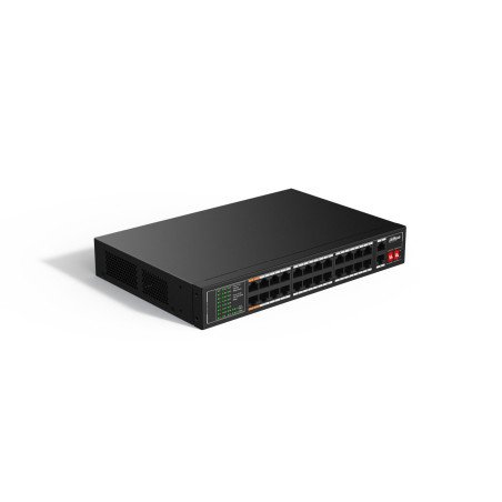 Switch PoE de 26 Puertos, 190 Watts Totales, 2 Puertos Uplink 10/100/1000, Switching 8.8 Gbps, Compatible con Standares:IEEE802.