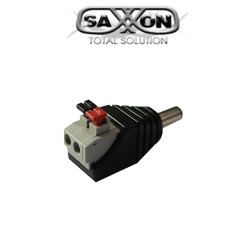 Conector de energía, Saxxon psubr16h, bolsa de 10 adaptadores macho tipo Jack polarizado de 12 vcc, terminales de presión, fácil
