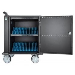 Carrito de manejo de dispositivos portátiles Manhattan 716000, Negro, 2 m, Smartphone, Tableta, USB, USB Tipo C