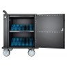 Carrito de manejo de dispositivos portátiles Manhattan 716000, Negro, 2 m, Smartphone, Tableta, USB, USB Tipo C