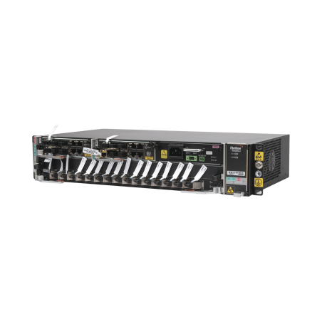 OLT carrier class modular GPON, 2 ranuras, 1 tarjeta GPOA de 16 puerto
