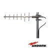 Antena Base Direccional 806-869 MHz, diseño robusto, protección contra hielo