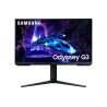 Monitor Samsung Gaming Odyssey G3, 24 pulgadas, FHD, Panel Flat, con pantalla giratoria, color negro, 180Hz, 1ms