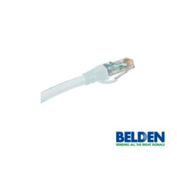 Cable de red UTP cat. 6 Belden c601109007 cat 6+ calibre 24 AWG, longitud 2.1m (7 ft) color blanco