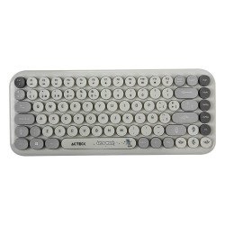 Kit Acteck creator chic k-colors MK480, teclado y mouse, inalámbrico, multimedia, 85 teclas, óptico, 800 DPI, 4 botones + scroll