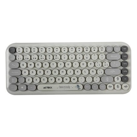 Kit Acteck creator chic k-colors MK480, teclado y mouse, inalámbrico, multimedia, 85 teclas, óptico, 800 DPI, 4 botones + scroll
