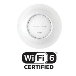 Access point GrandStream gwn7664e, punto de acceso wifi 6 dual mu-mimo 4x4, admite hasta 512 dispositivos, 2 puertos 2.5 g, Poe,