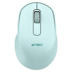 Mouse Acteck optimize ergo MI470, inalámbrico, receptor USB, óptico, 1600 DPI ajustable, 2 botones + scroll, ergonómico, click s