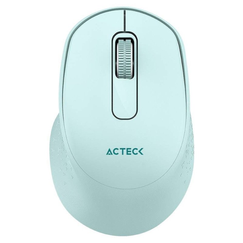 Mouse Acteck optimize ergo MI470, inalámbrico, receptor USB, óptico, 1600 DPI ajustable, 2 botones + scroll, ergonómico, click s