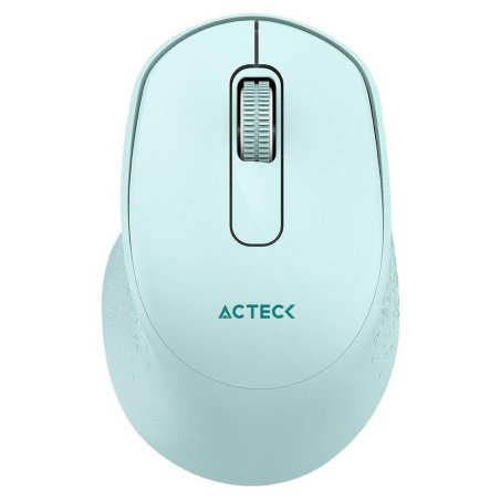 Mouse Acteck optimize ergo MI470, inalámbrico, receptor USB, óptico, 1600 DPI ajustable, 2 botones + scroll, ergonómico, click s