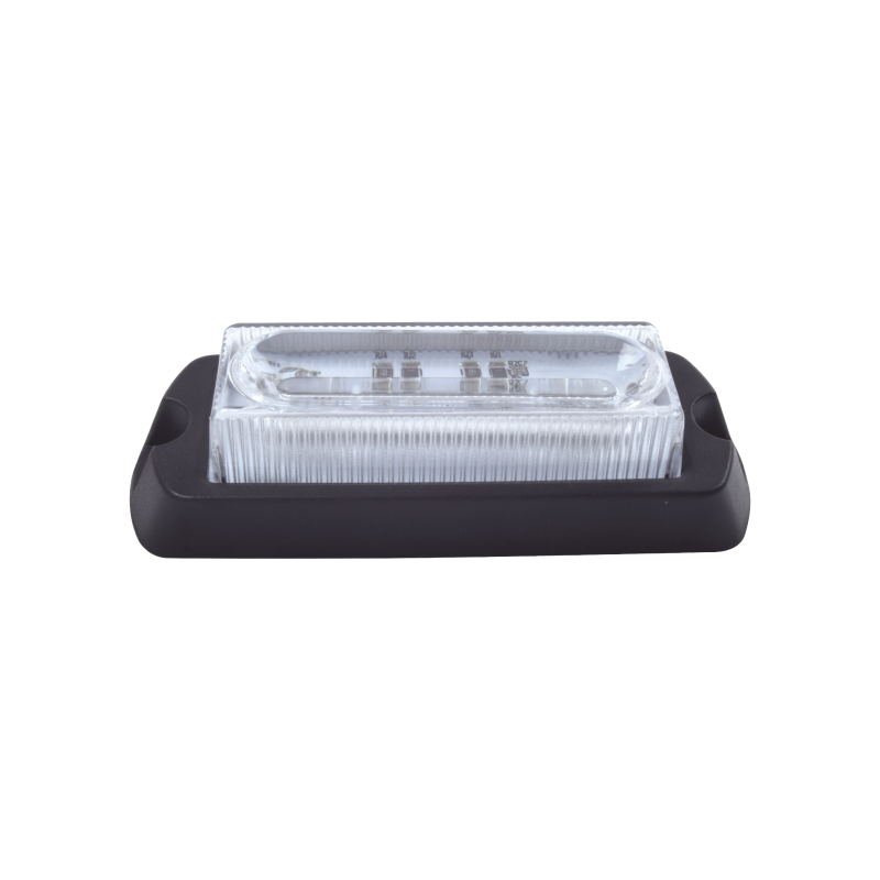 Luz auxiliar ultra brillante x13 de 4 LEDs, color rojo, con mica transparente.