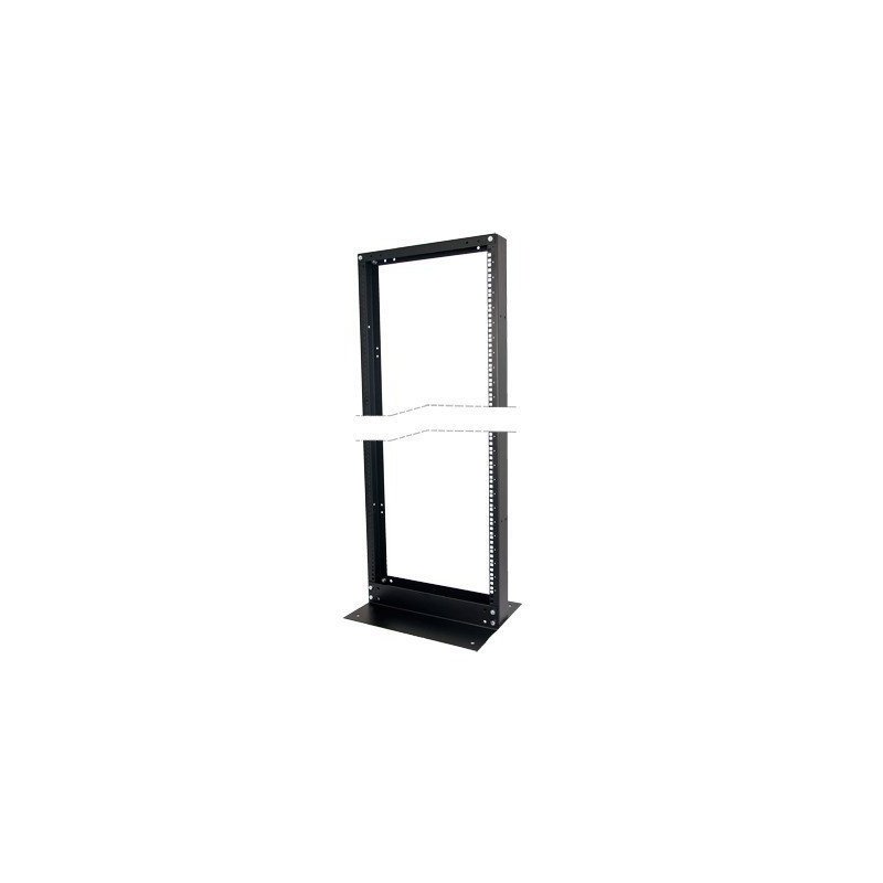 Rack de 2 Postes, Estándar 19", 45 Unidades, de Acero, Base "L" para Anclar a Piso.