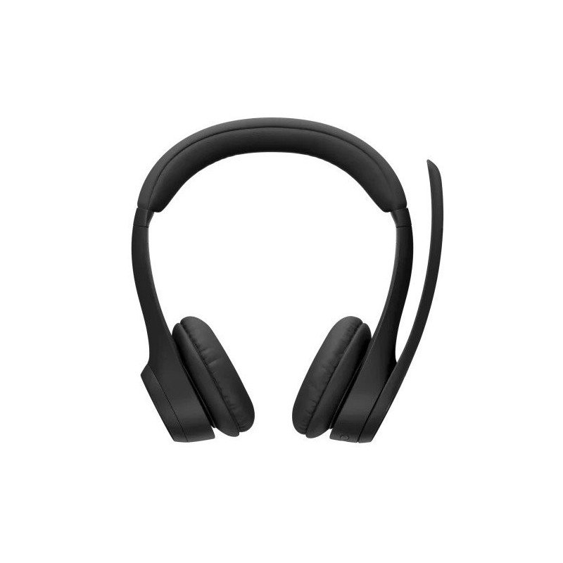 Audífonos con micrófono Logitech Zone 300 inalámbricos bluetooth recargable type c negro
